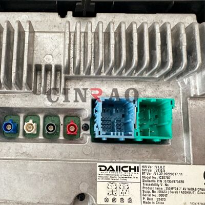 شاشة مراقبة السيارة فيات ICS0707 شاشة LCD 250MY24 7 AV WDAB GPS Navigation