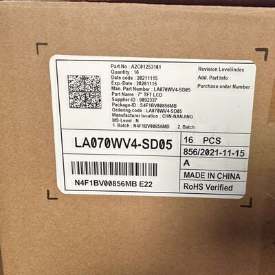 شاشة LCD مقاس 7 بوصة بدقة 800 × 480 طراز LA070WV4(SD)(05) LG لشاشة سيارة WLED TTL